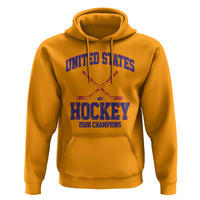 United States Hockey 2026 Champions Hoodie Patriotic USA Ice Hockey Victory Fan