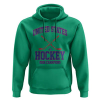 United States Hockey 2026 Champions Hoodie Patriotic USA Ice Hockey Victory Fan