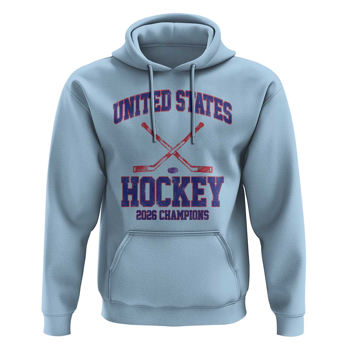 United States Hockey 2026 Champions Hoodie Patriotic USA Ice Hockey Victory Fan