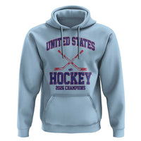 United States Hockey 2026 Champions Hoodie Patriotic USA Ice Hockey Victory Fan