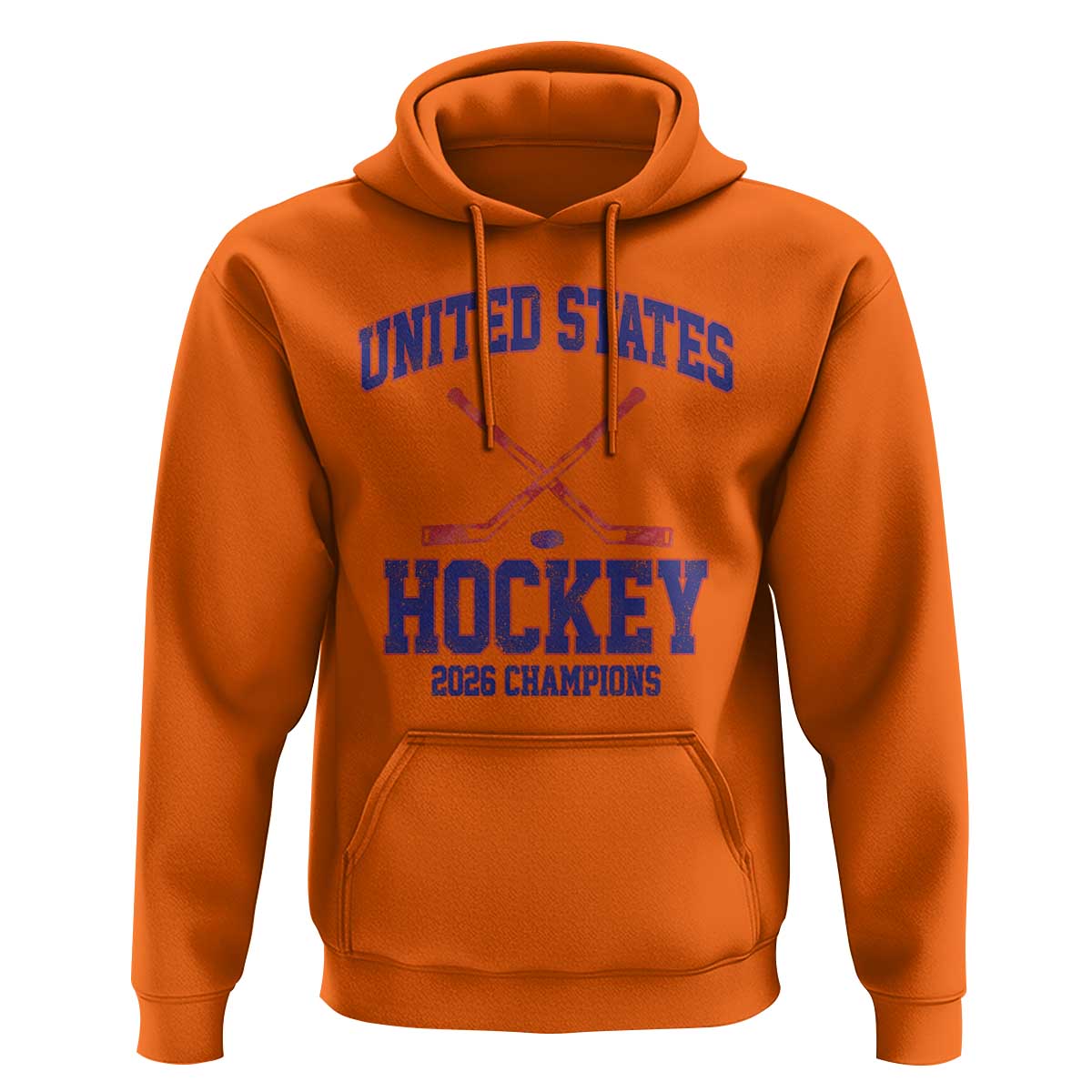 United States Hockey 2026 Champions Hoodie Patriotic USA Ice Hockey Victory Fan