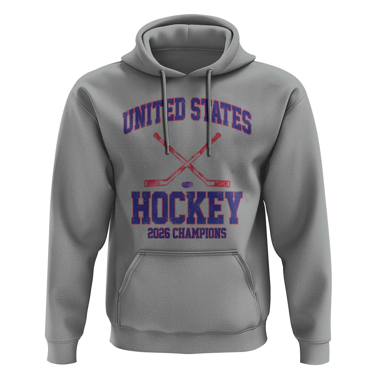United States Hockey 2026 Champions Hoodie Patriotic USA Ice Hockey Victory Fan