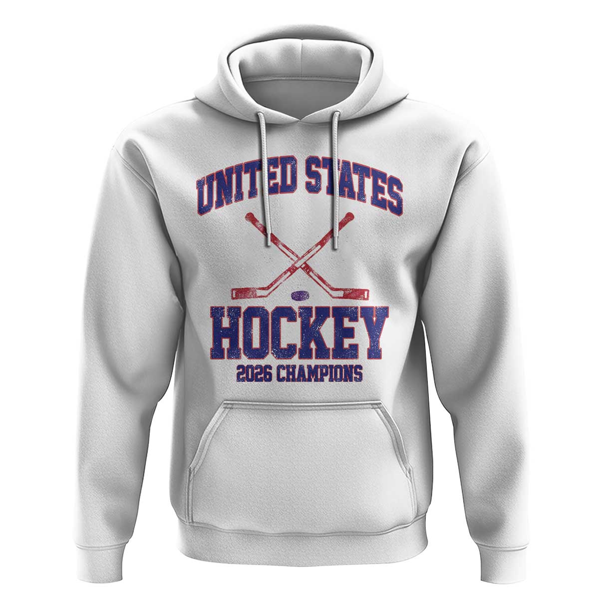 United States Hockey 2026 Champions Hoodie Patriotic USA Ice Hockey Victory Fan
