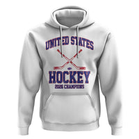 United States Hockey 2026 Champions Hoodie Patriotic USA Ice Hockey Victory Fan