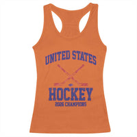 United States Hockey 2026 Champions Racerback Tank Top Patriotic USA Ice Hockey Victory Fan