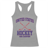 United States Hockey 2026 Champions Racerback Tank Top Patriotic USA Ice Hockey Victory Fan