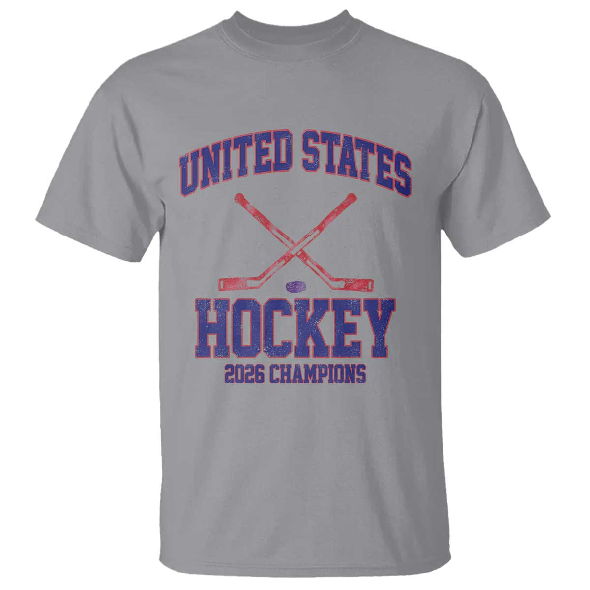 United States Hockey 2026 Champions T Shirt Patriotic USA Ice Hockey Victory Fan