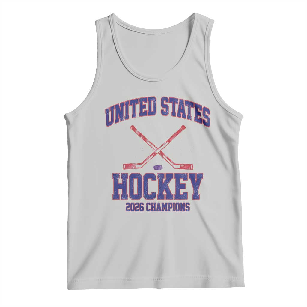 United States Hockey 2026 Champions Tank Top Patriotic USA Ice Hockey Victory Fan