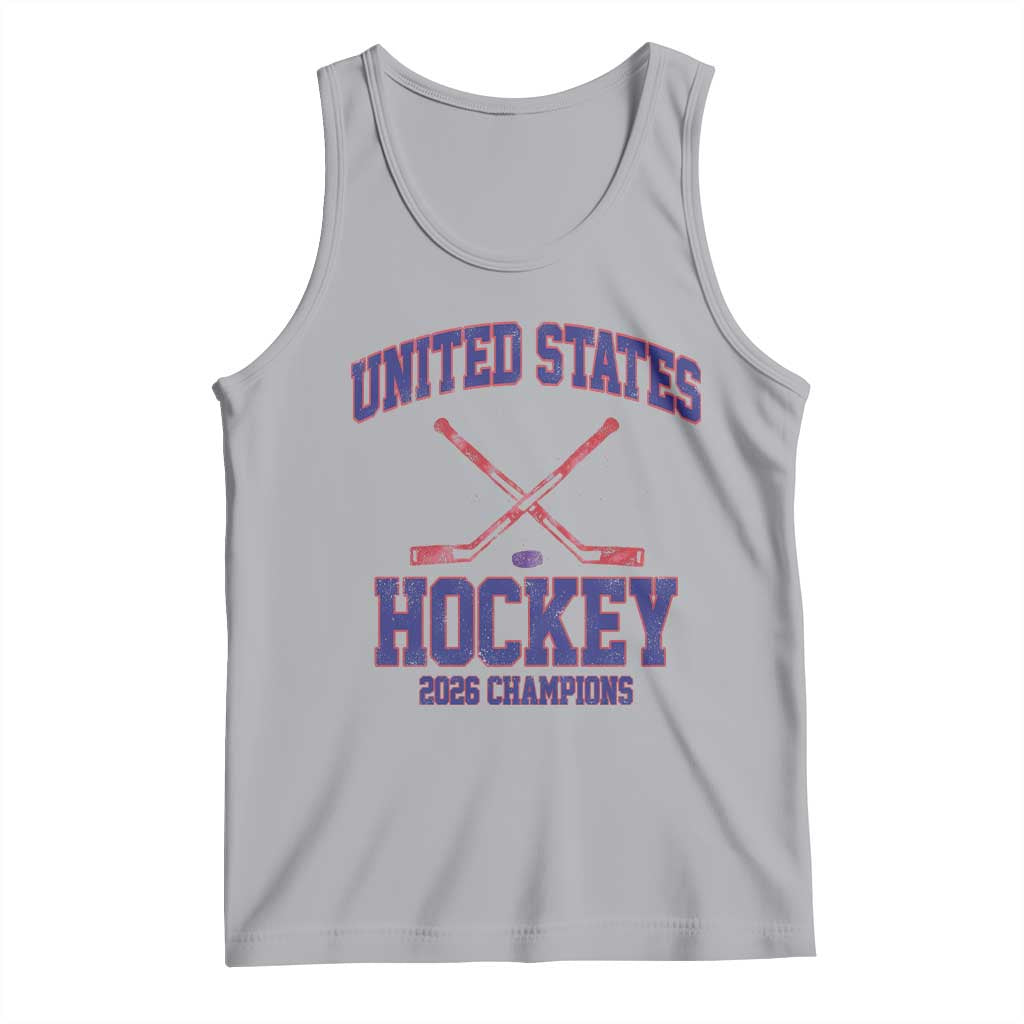 United States Hockey 2026 Champions Tank Top Patriotic USA Ice Hockey Victory Fan