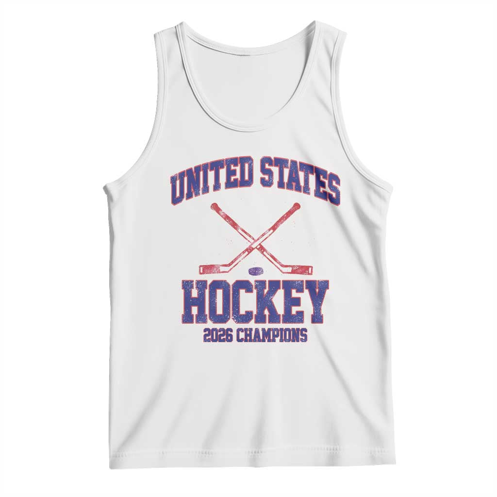 United States Hockey 2026 Champions Tank Top Patriotic USA Ice Hockey Victory Fan