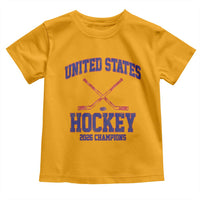 United States Hockey 2026 Champions Toddler T Shirt Patriotic USA Ice Hockey Victory Fan