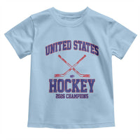 United States Hockey 2026 Champions Toddler T Shirt Patriotic USA Ice Hockey Victory Fan