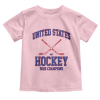 United States Hockey 2026 Champions Toddler T Shirt Patriotic USA Ice Hockey Victory Fan