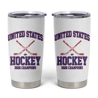 United States Hockey 2026 Champions Tumbler Cup Patriotic USA Ice Hockey Victory Fan