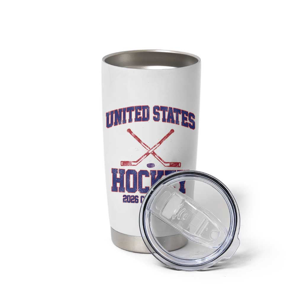 United States Hockey 2026 Champions Tumbler Cup Patriotic USA Ice Hockey Victory Fan