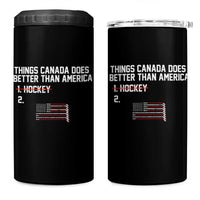 Things Canada Does Better Than America Hockey Joke 4 in 1 Can Cooler Tumbler Funny USA Ice Hockey Rivalry Patriotic