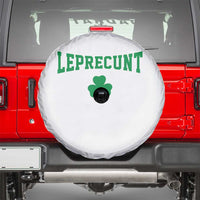 Leprecunt Bold Shamrock Graphic Spare Tire Cover Funny Irish St Patricks Day Party Adult Humor
