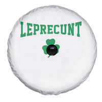 Leprecunt Bold Shamrock Graphic Spare Tire Cover Funny Irish St Patricks Day Party Adult Humor