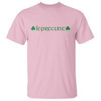Leprecunt Celtic Style Shamrock Graphic T Shirt Edgy Irish Adult Humor for St Patricks Day
