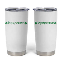 Leprecunt Celtic Style Shamrock Graphic Tumbler Cup Edgy Irish Adult Humor for St Patricks Day