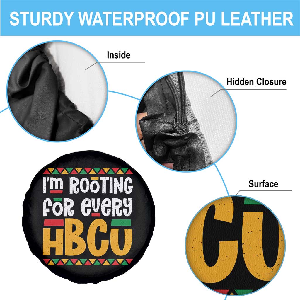 I’m Rooting for Every HBCU Spare Tire Cover Black Pride Support Alumni Students Culture Lovers