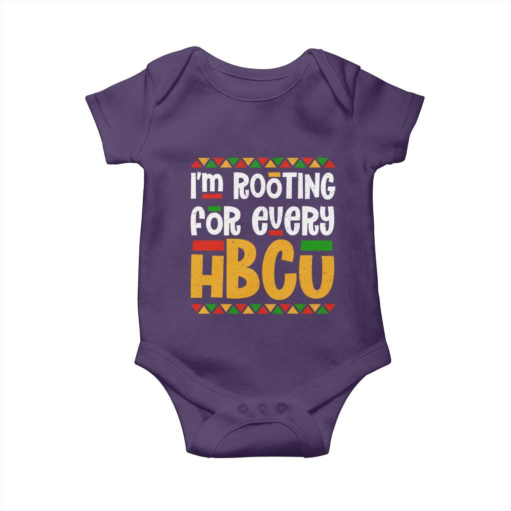 I’m Rooting for Every HBCU Baby Onesie Black Pride Support Alumni Students Culture Lovers