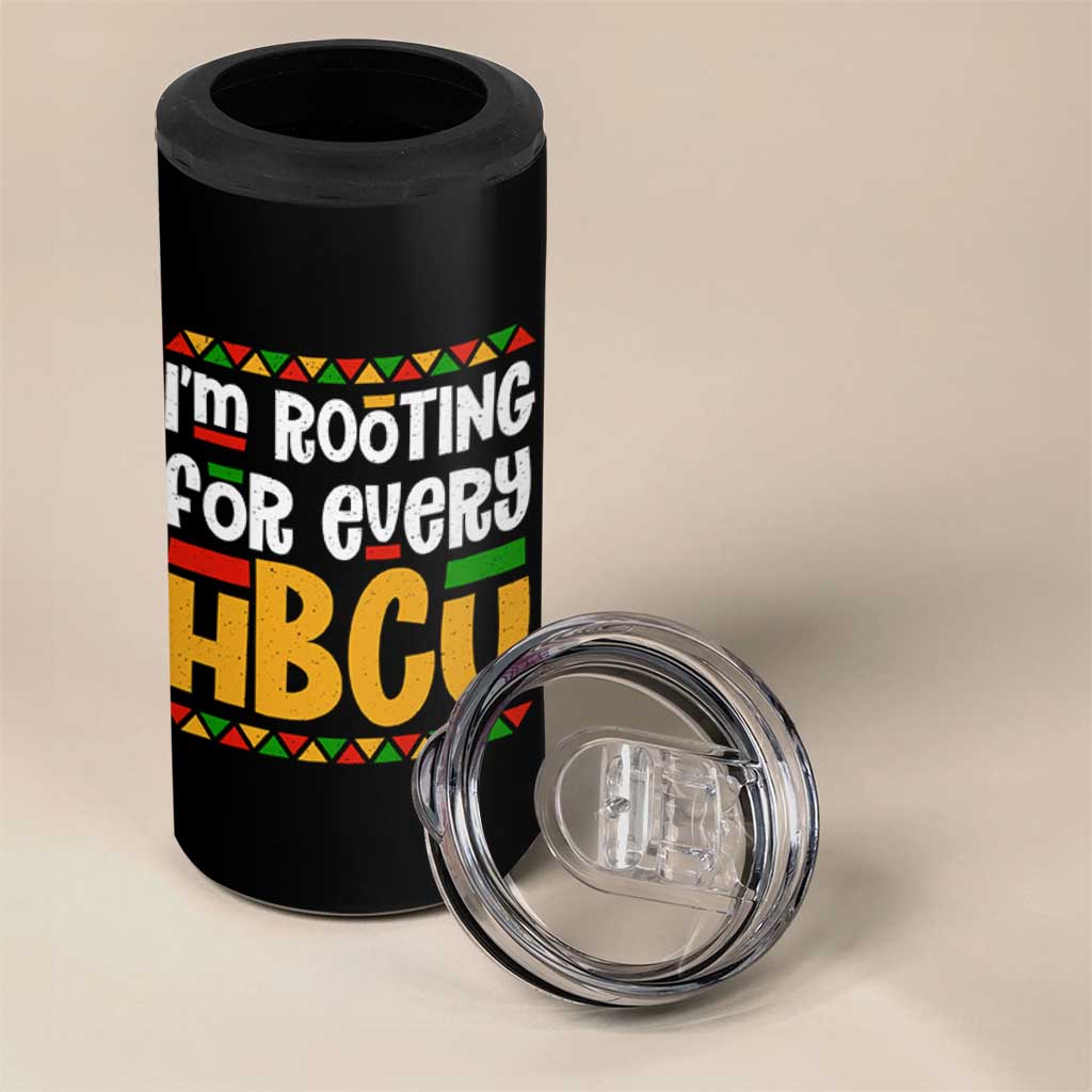 I’m Rooting for Every HBCU 4 in 1 Can Cooler Tumbler Black Pride Support Alumni Students Culture Lovers