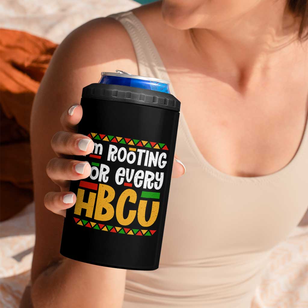 I’m Rooting for Every HBCU 4 in 1 Can Cooler Tumbler Black Pride Support Alumni Students Culture Lovers