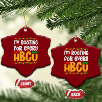 I’m Rooting for Every HBCU Ceramic Ornament Black Pride Support Alumni Students Culture Lovers