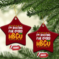I’m Rooting for Every HBCU Ceramic Ornament Black Pride Support Alumni Students Culture Lovers