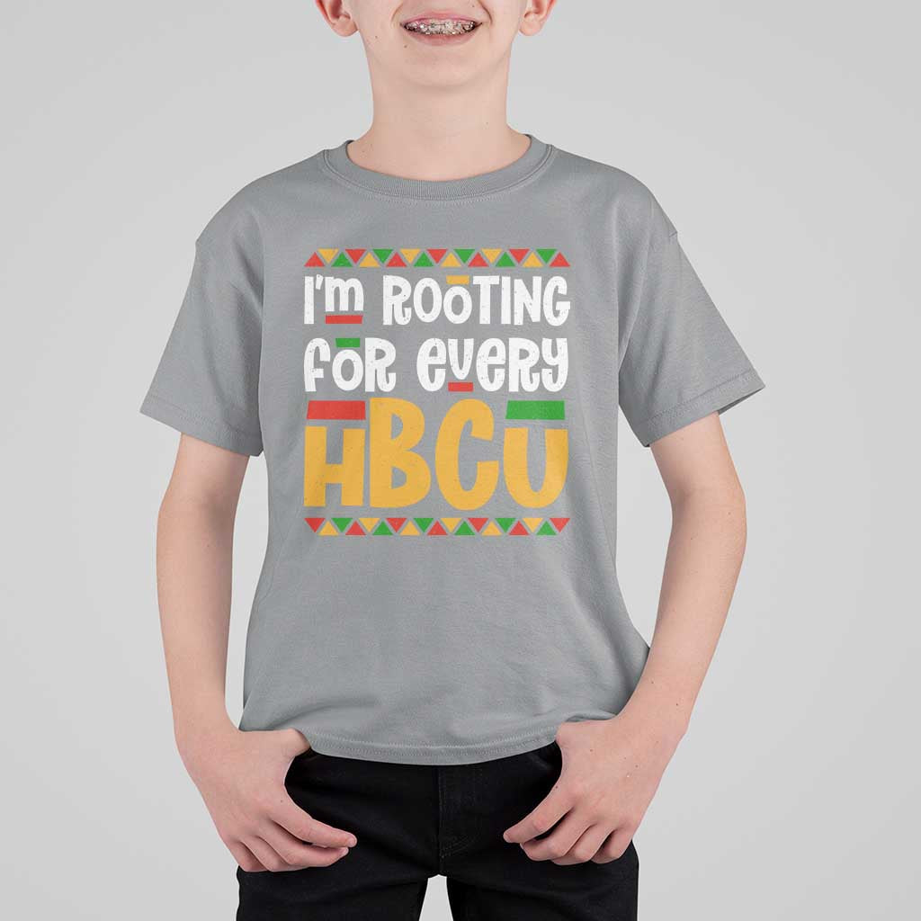 I’m Rooting for Every HBCU T Shirt For Kid Black Pride Support Alumni Students Culture Lovers