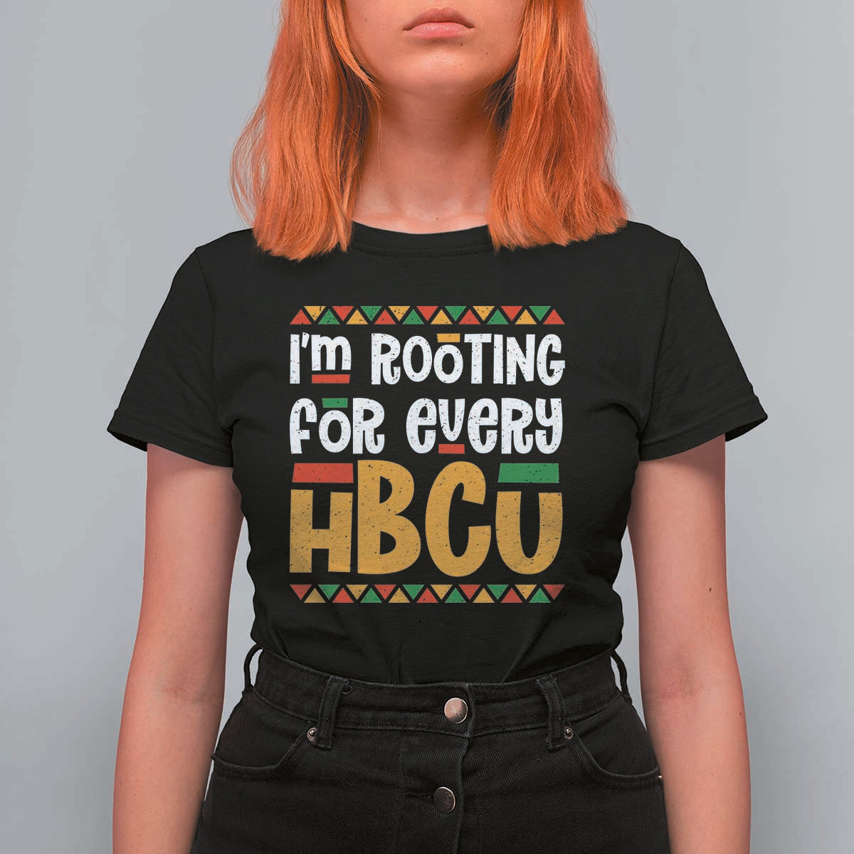 I’m Rooting for Every HBCU T Shirt For Women Black Pride Support Alumni Students Culture Lovers