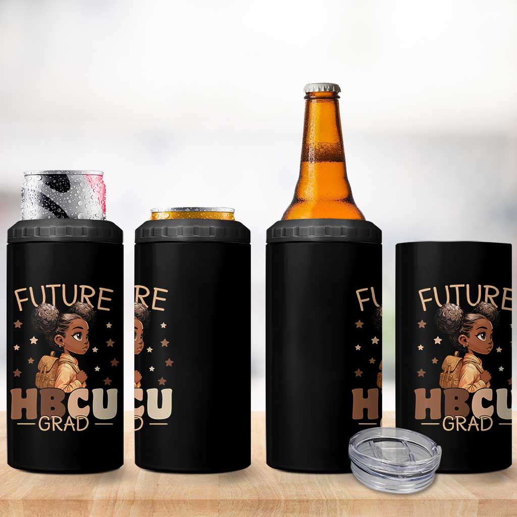 Future HBCU Grad Black Girl 4 in 1 Can Cooler Tumbler College Bound Pride Black Excellence Supporters