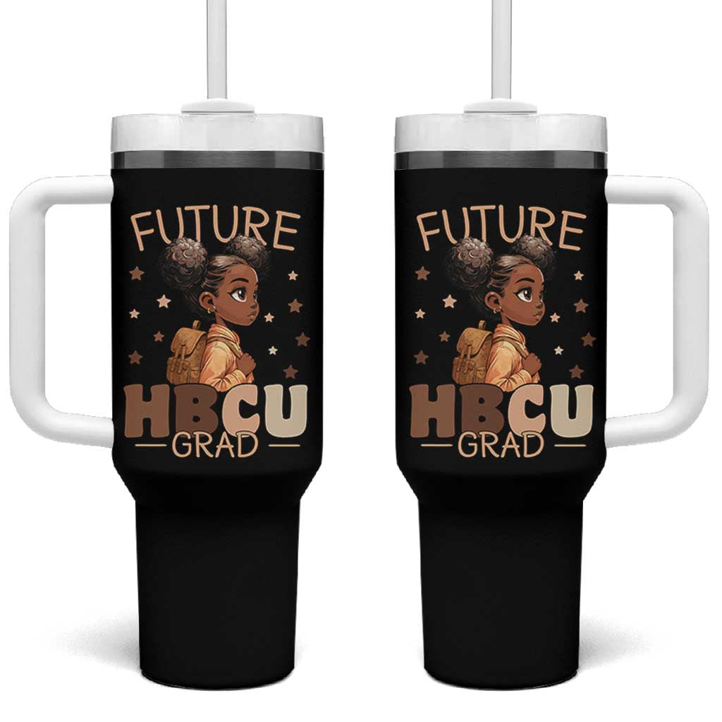 Future HBCU Grad Black Girl Tumbler With Handle College Bound Pride Black Excellence Supporters