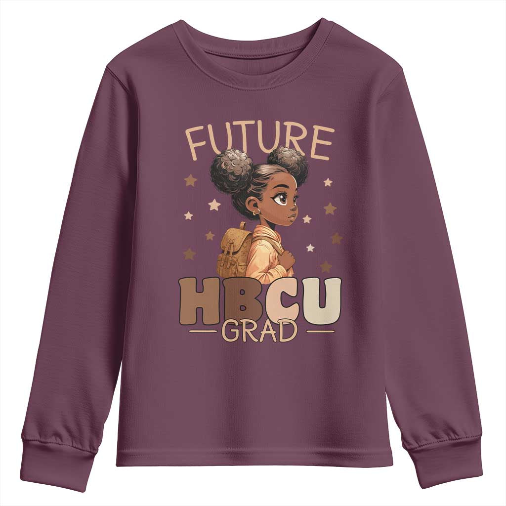 Future HBCU Grad Black Girl Youth Sweatshirt College Bound Pride Black Excellence Supporters