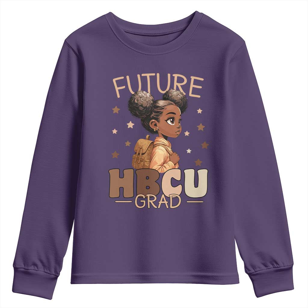 Future HBCU Grad Black Girl Youth Sweatshirt College Bound Pride Black Excellence Supporters