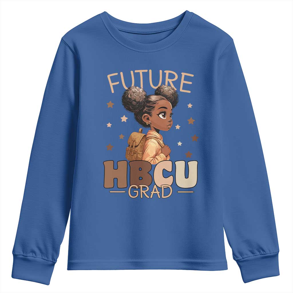 Future HBCU Grad Black Girl Youth Sweatshirt College Bound Pride Black Excellence Supporters