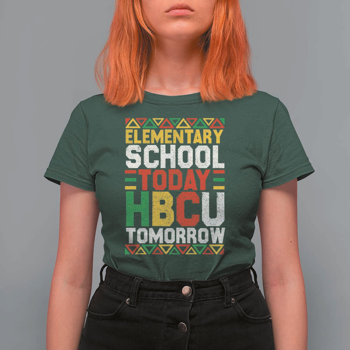 Elementary School Today HBCU Tomorrow T Shirt For Women Black Pride College Bound Motivation