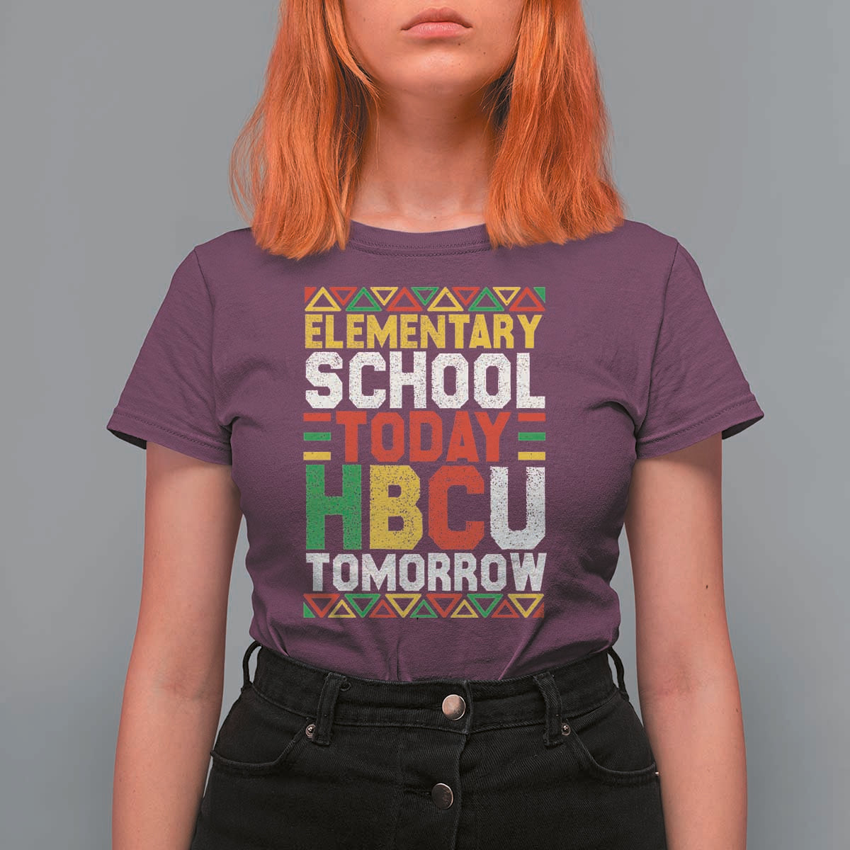 Elementary School Today HBCU Tomorrow T Shirt For Women Black Pride College Bound Motivation