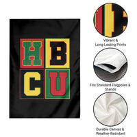 HBCU Block Letter Pride Graphic Garden Flag College Support Statement Black Excellence