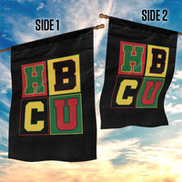HBCU Block Letter Pride Graphic Garden Flag College Support Statement Black Excellence