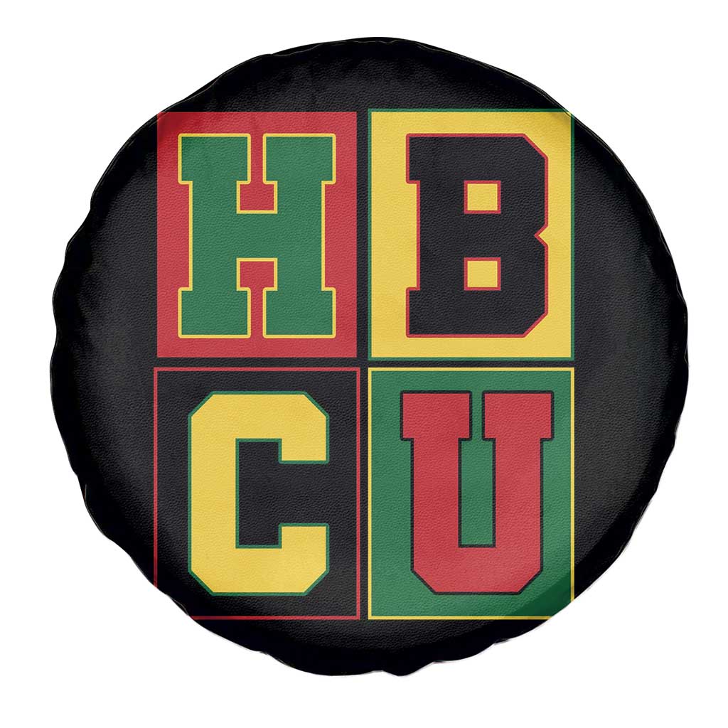 HBCU Block Letter Pride Graphic Spare Tire Cover College Support Statement Black Excellence