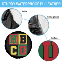 HBCU Block Letter Pride Graphic Spare Tire Cover College Support Statement Black Excellence