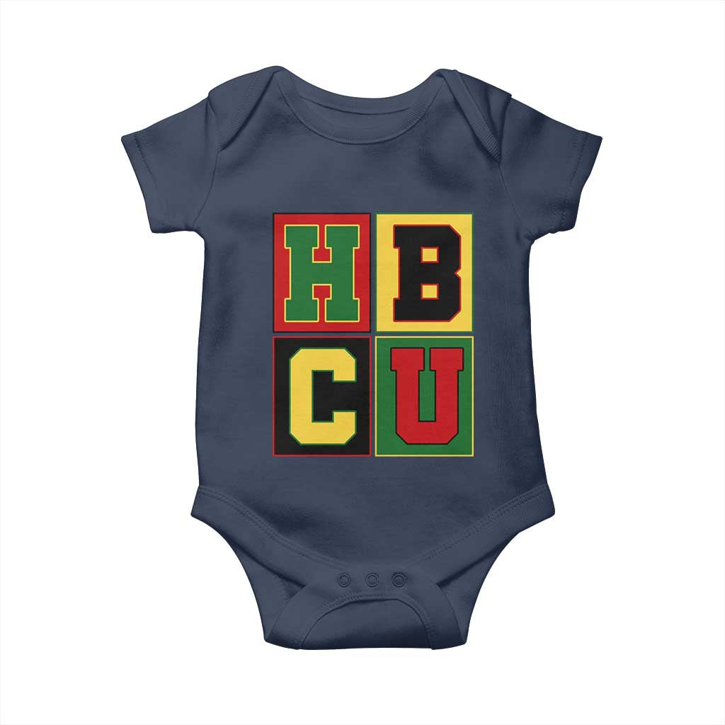 HBCU Block Letter Pride Graphic Baby Onesie College Support Statement Black Excellence