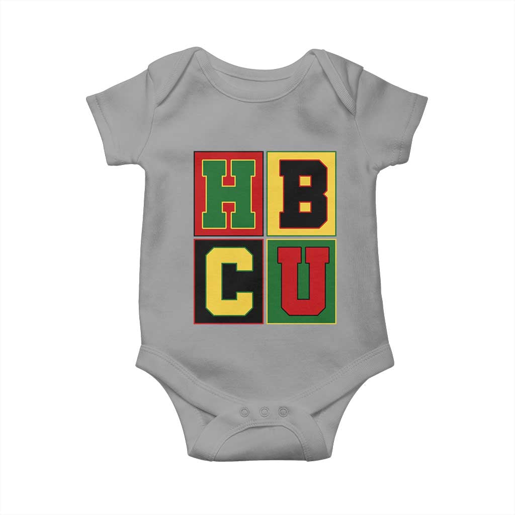 HBCU Block Letter Pride Graphic Baby Onesie College Support Statement Black Excellence
