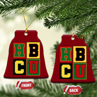 HBCU Block Letter Pride Graphic Ceramic Ornament College Support Statement Black Excellence