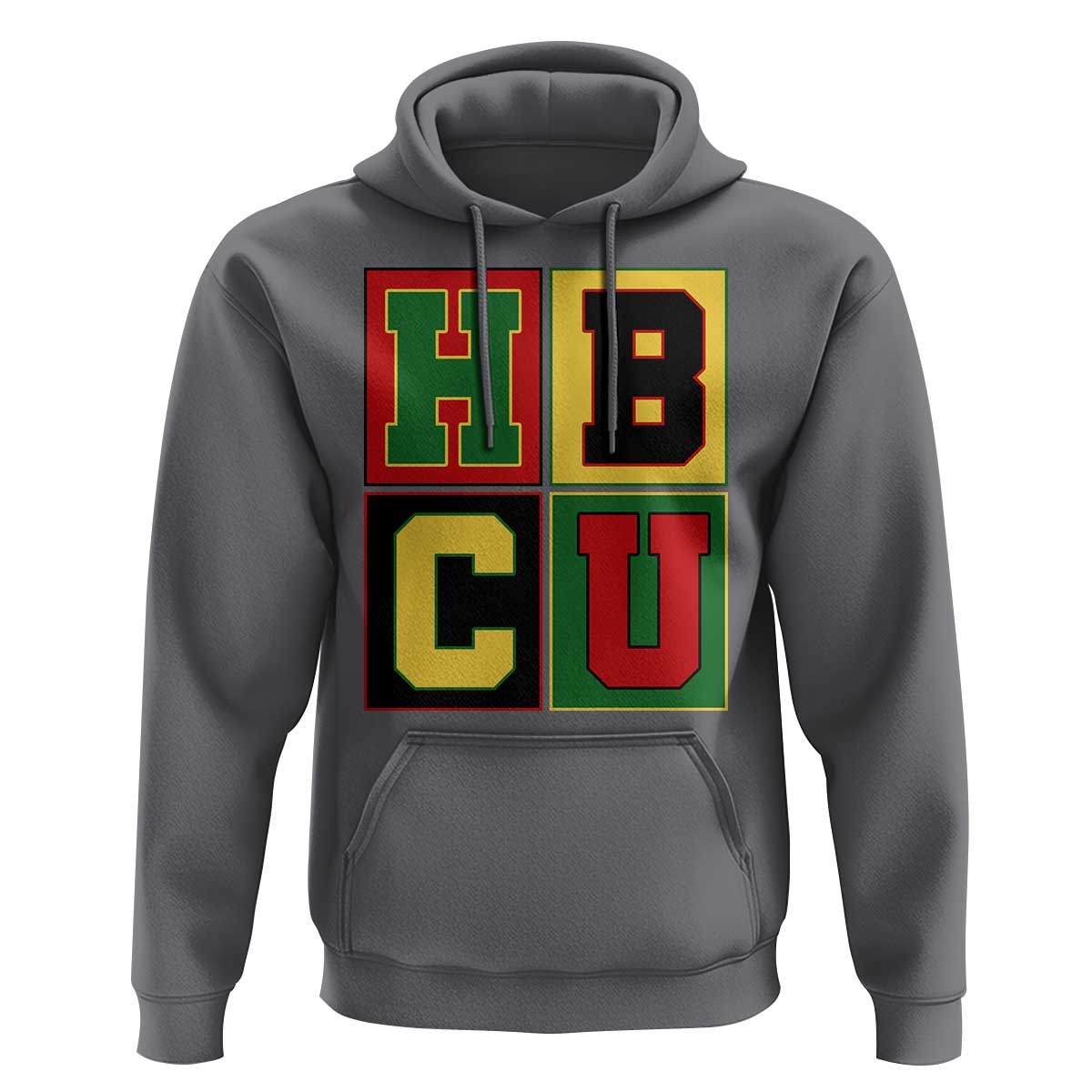 HBCU Block Letter Pride Graphic Hoodie College Support Statement Black Excellence