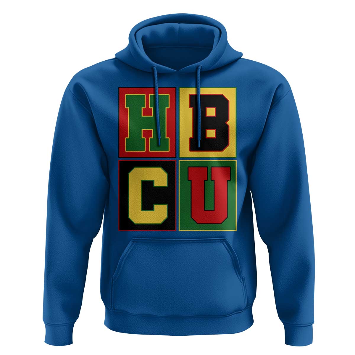 HBCU Block Letter Pride Graphic Hoodie College Support Statement Black Excellence