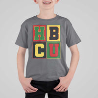 HBCU Block Letter Pride Graphic T Shirt For Kid College Support Statement Black Excellence