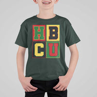 HBCU Block Letter Pride Graphic T Shirt For Kid College Support Statement Black Excellence